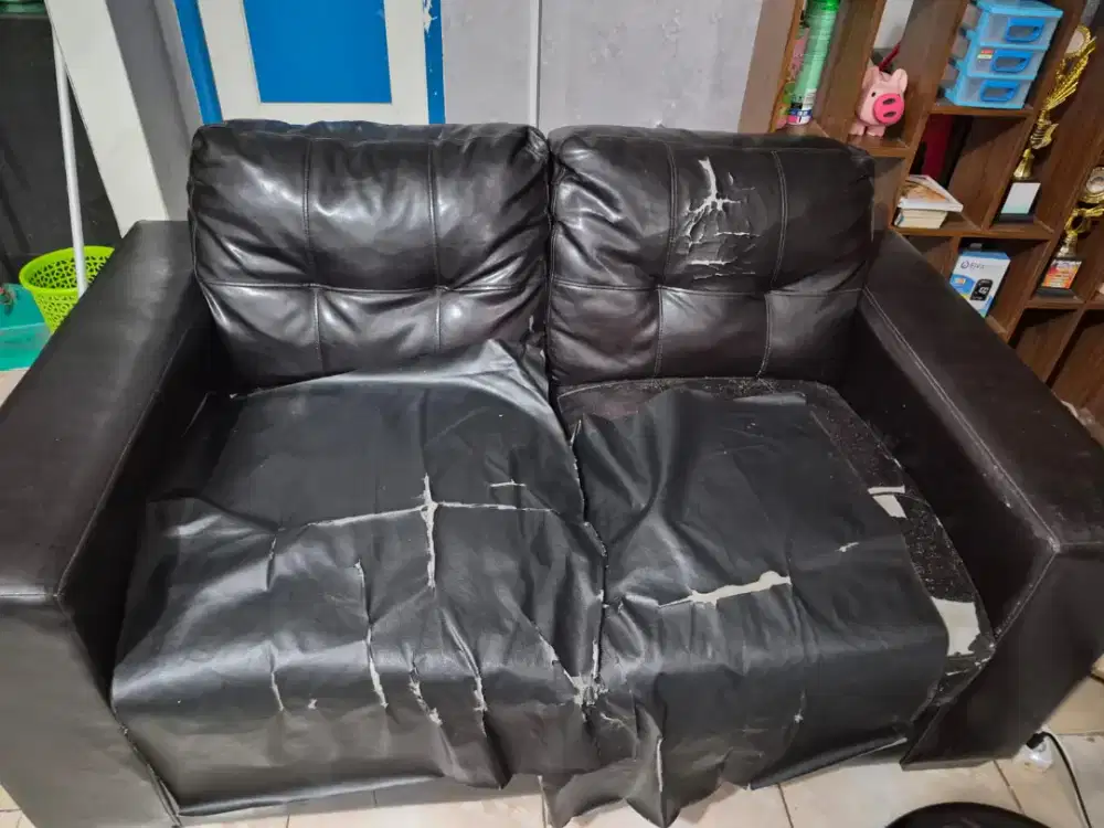 Jual 2 set sofa panjang