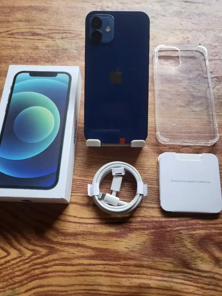 Iphone 12 128gb blue inter fullset mulus no minus all operator