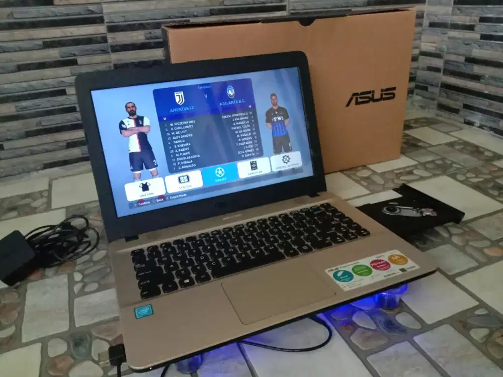 Laptop ASUS Slim + Body Mulus + GARANSI + Siap Pakai + Anti Gores