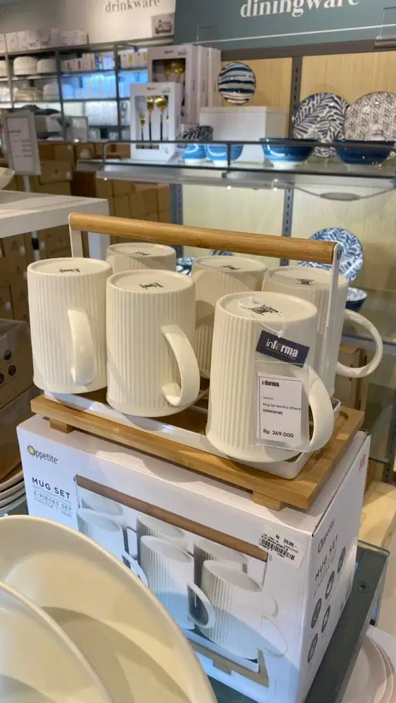 mug set menthis offwihite