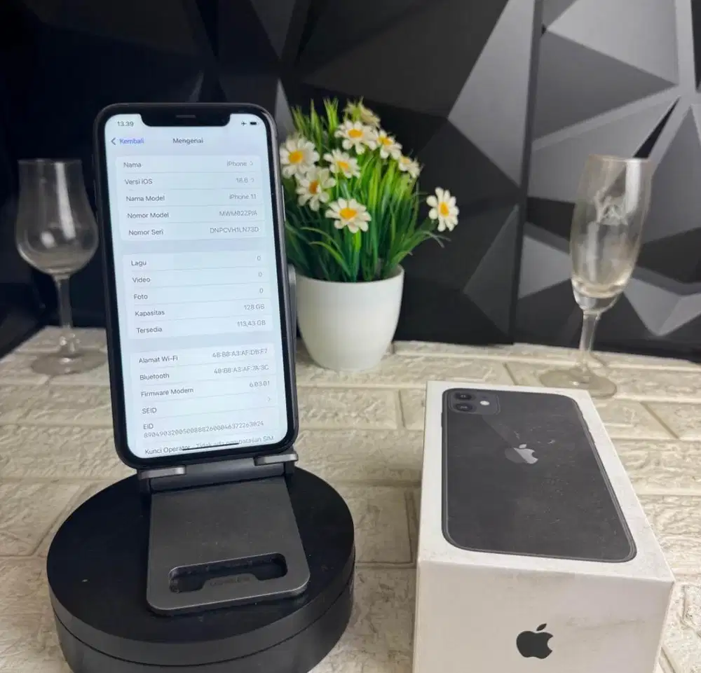 iPhone 11 128GB Garansi Inter Regist All Operator Battery Health 92%