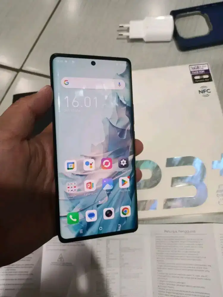 ITEL S23+ Fullset ORI (8+8+/256gb) layar curved