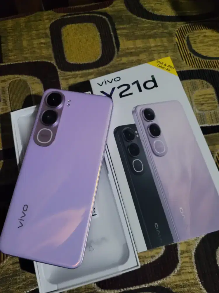 Vivo Y21D ram 6/128gb tahan air,tahan banting ip 69 istimewa