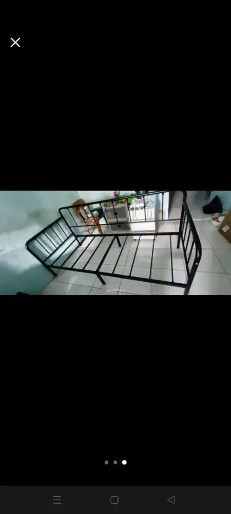 Dijual Tempat Tidur Besi Hitam