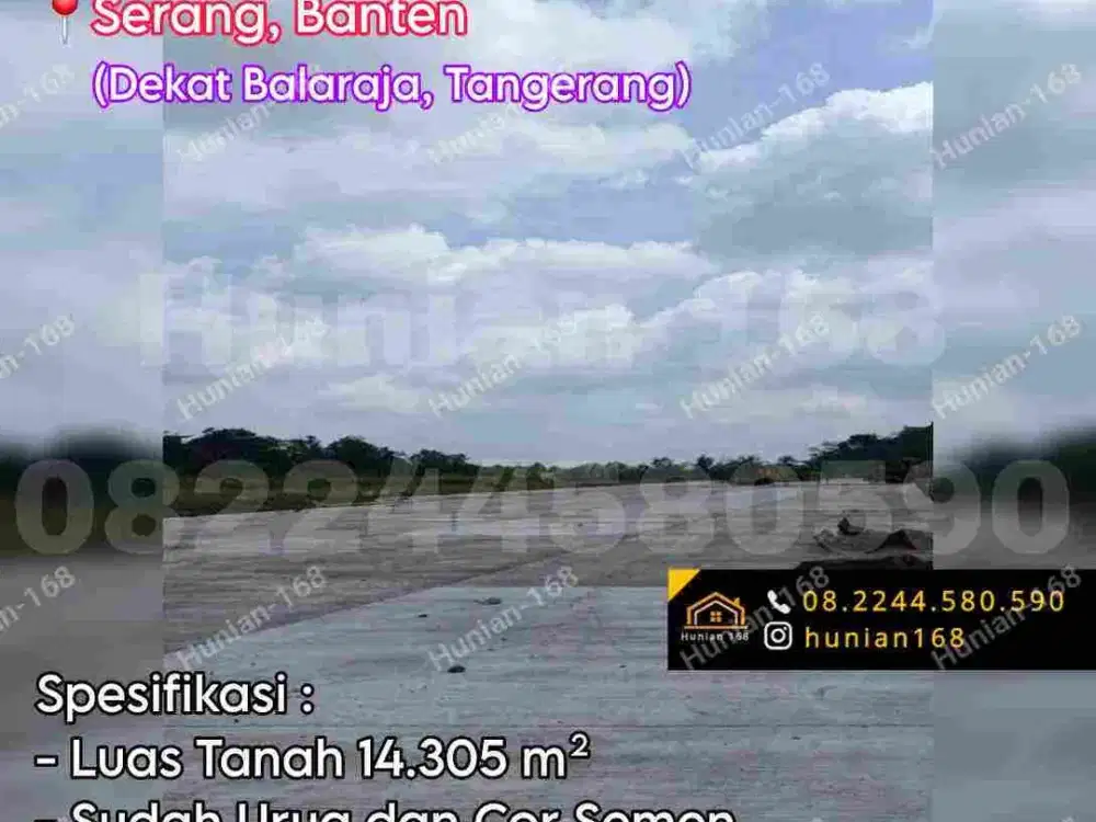 Tanah Industri Kavling Gudang Pergudangan Serang Banten Raya Propinsi Provinsi Balaraja Bekas Pabrik Tangerang Kota