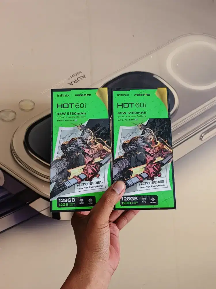 ( Fast respon WA ) Infinix Hot 60 NFC 6+6/128 Garansi resmi 1thn