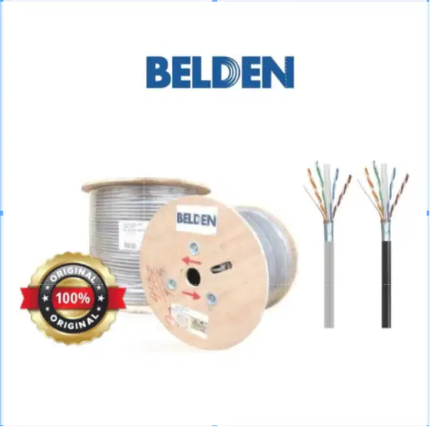Kabel Belden LAN CAT 6 jaringan STP FTP Outdoor 50106F