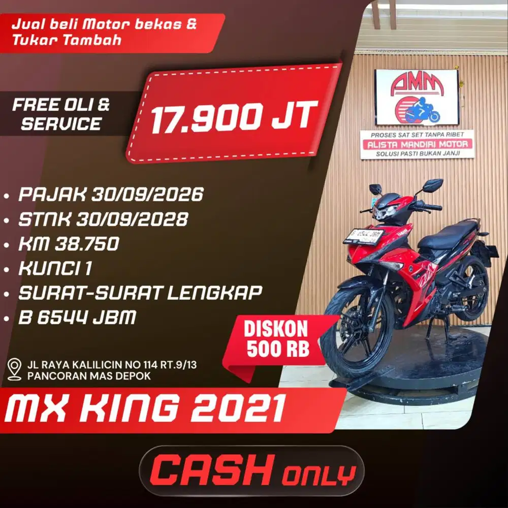 MX KING 2021 PAJAK HIDUP CASH ONLY CC 0% INDODANA ALLO BANK ALISTA