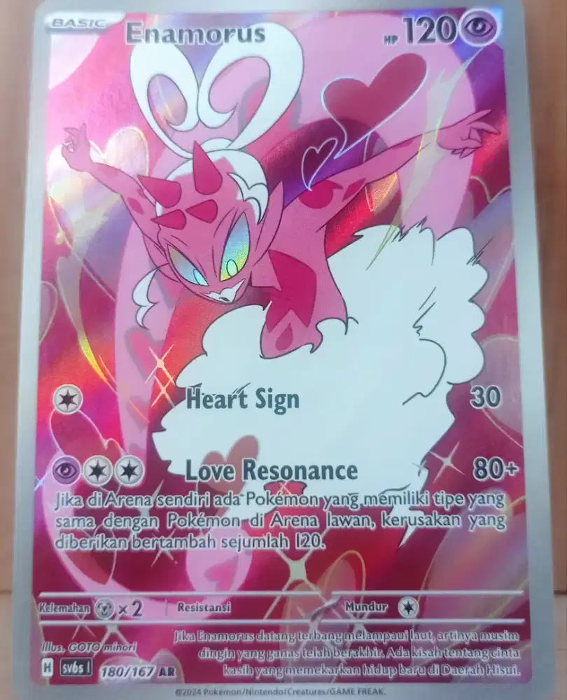 TGC Pokemon Versi Indonesia - Enamorus - Near Mint