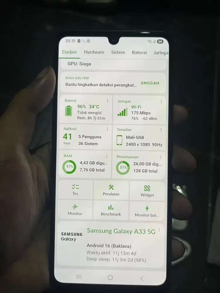 Samsung A33 5G 8/128GB Fullset Nominus