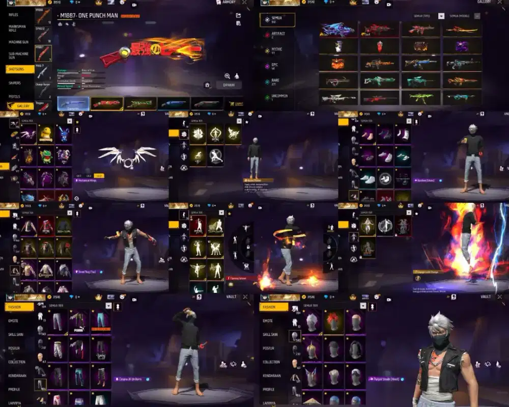 Jual akun ff aman dan terpercaya