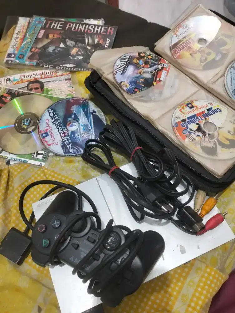 PS2 slim silver seri 9000 bandel