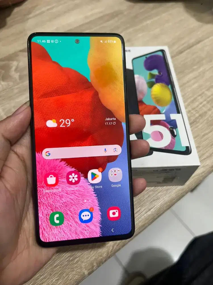 Samsung Galaxy a51 6/128gb lengkap