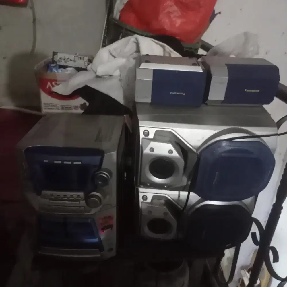 Panasonic speaker radio kaset cd