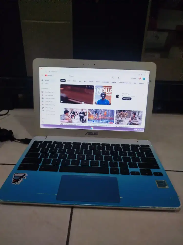 Laptop Asus C201P Chrome Book Tipis + mulus & Normal