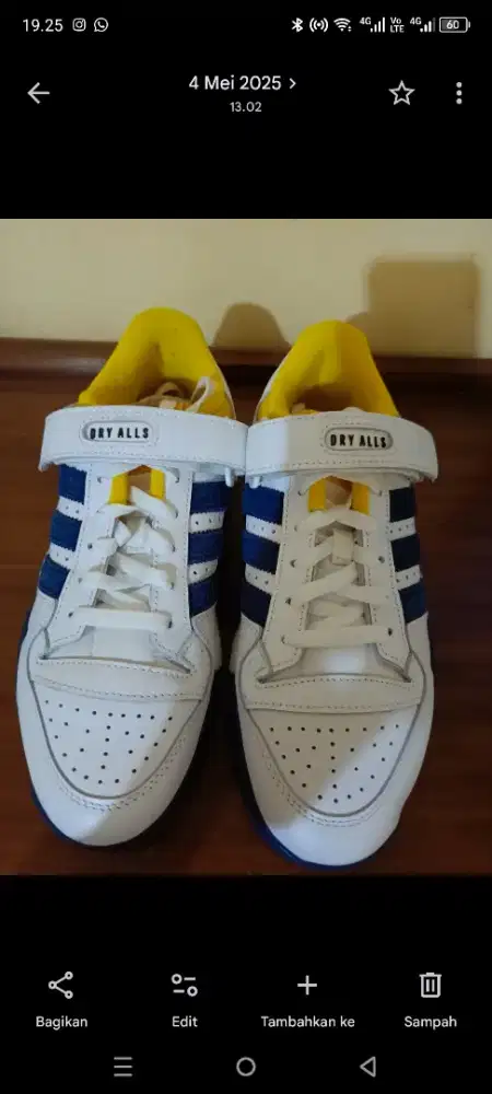 Sepatu Adidas Forum Low Hazy Yellow Navy S42976 Original