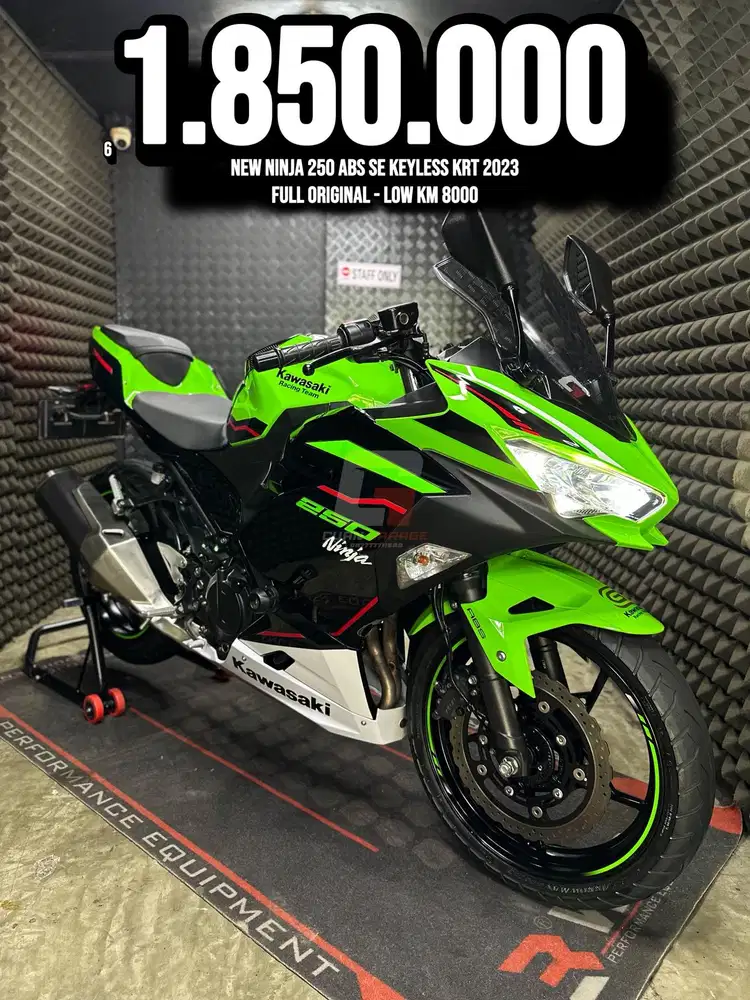 NINJA 250 ABS SE KEYLESS KRT 2023 LOW KM PAJAK ON RAWATAN SUPERB UNIT