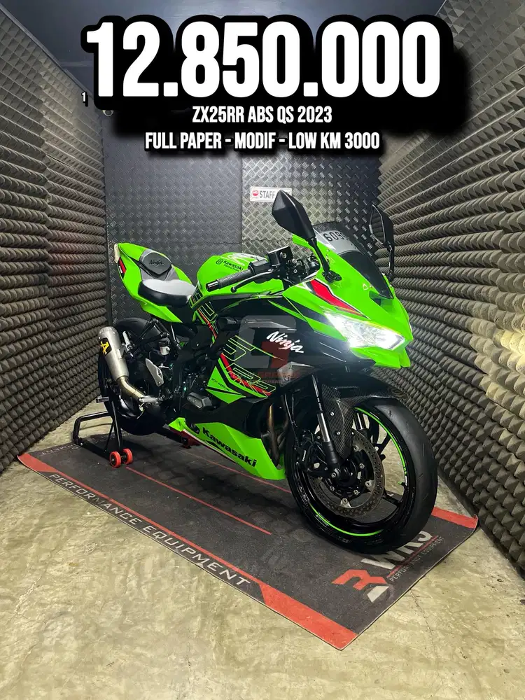 ZX25RR OR ZX 25 RR ABS QS 2023 MODIF LOW KM PAJAK ON RAWATAN SUPERB