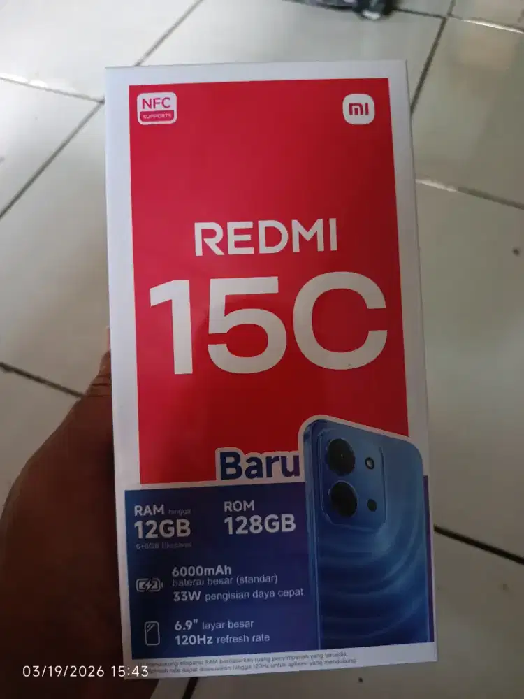 Redmi 15c segel dus