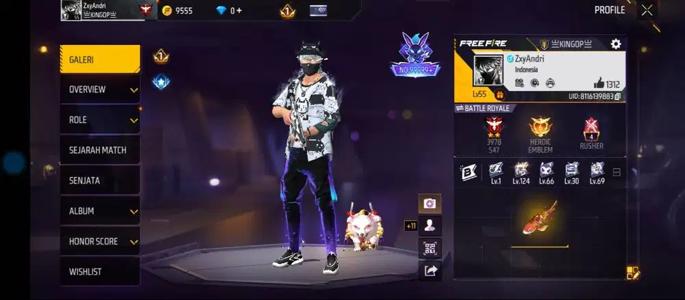 Akun free fire murah