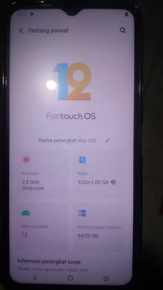 Vivo y21 ram 4/64