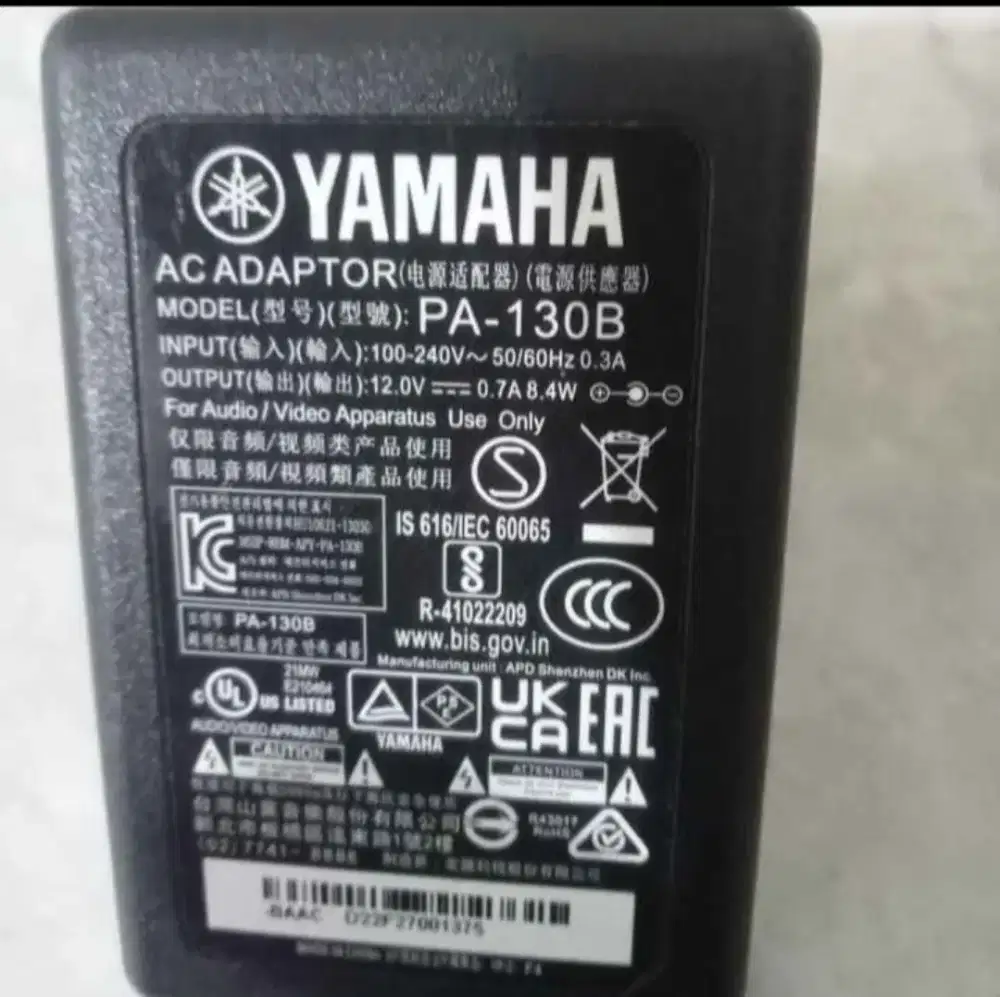 Adaptor keybord ORI Yamaha 12 v