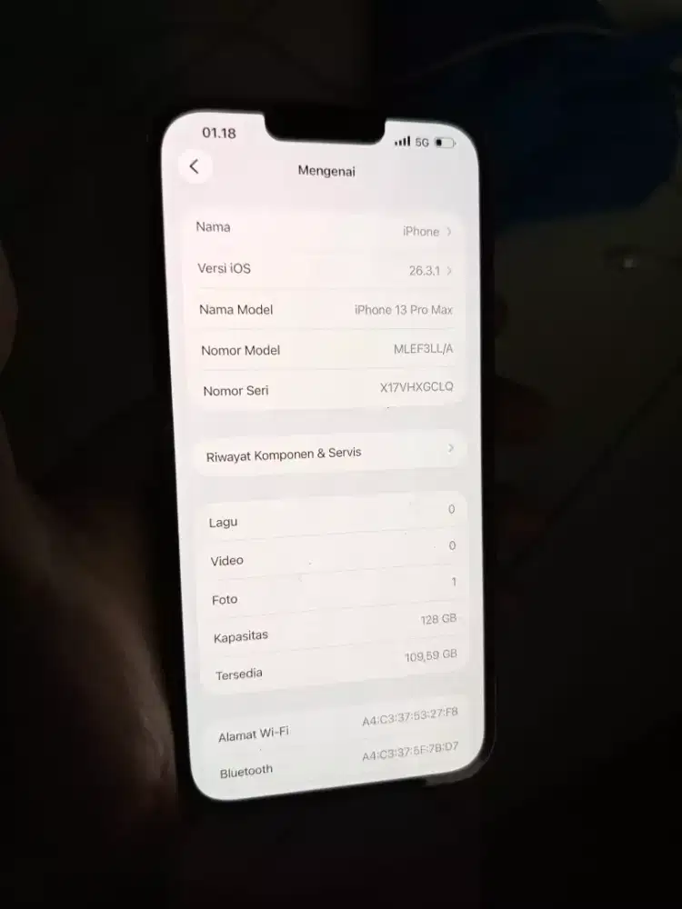 iPhone 13 promax 128GB inter all operator