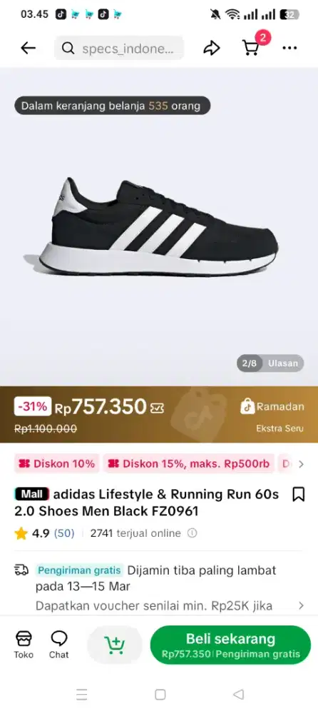 Adidas lifestyle &running run60s 2.0 Shoes Men Black