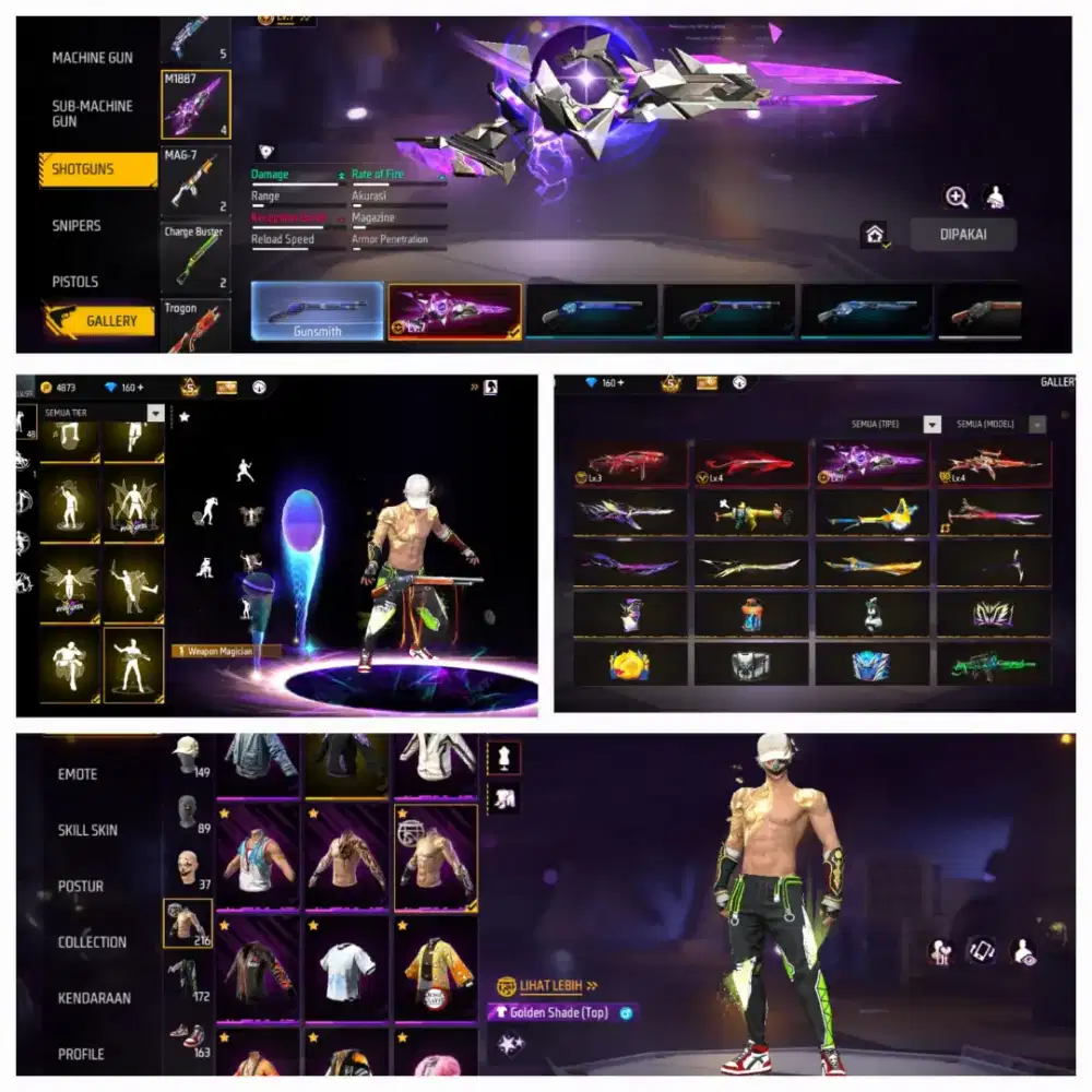 Jual akun ff aman dan terpercaya