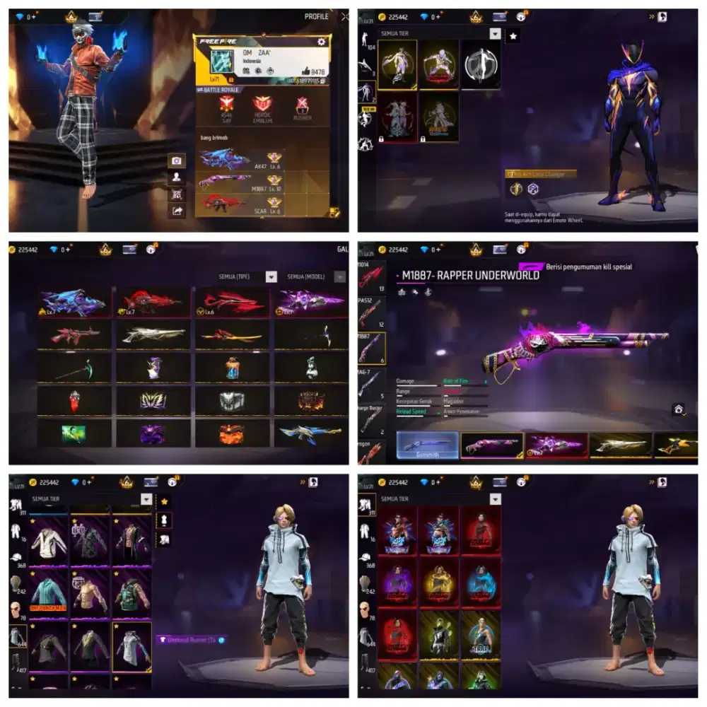 Jual akun ff aman dan terpercaya