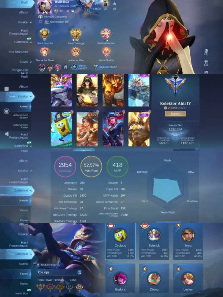 Akun mobile legend murah