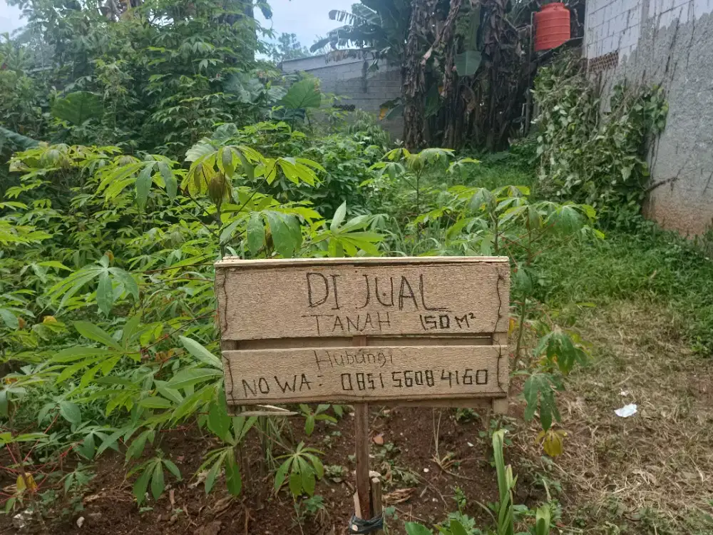 dijual tanah luas 150 meter