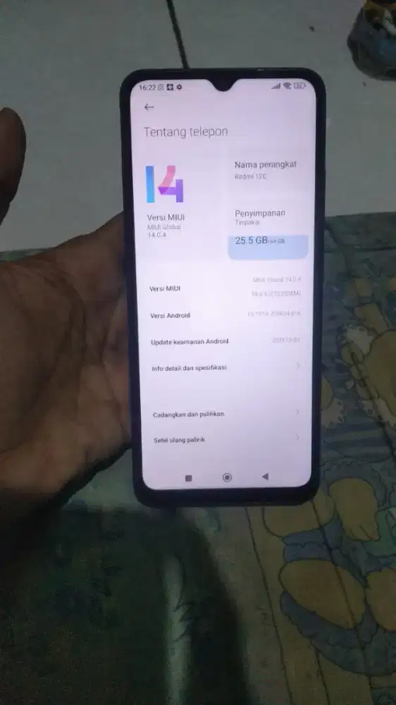 Redmi 12c 4/64 NO Minus Normal seperti baru