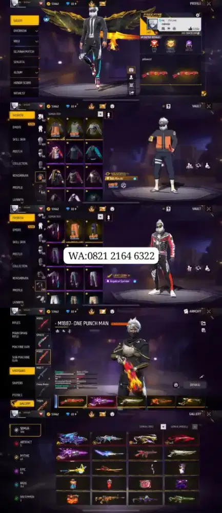 akun free firee murah