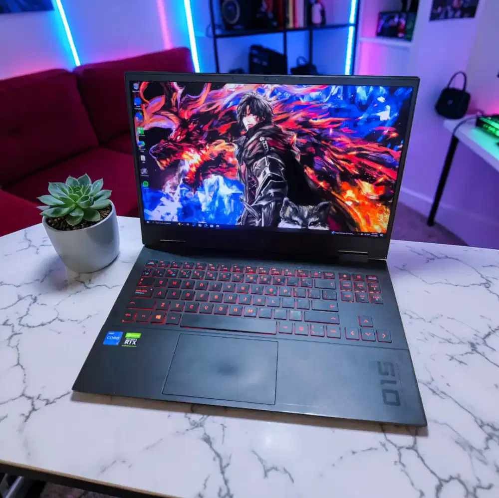 Laptop hp omen 15 i7 gen 10 rtx 2060