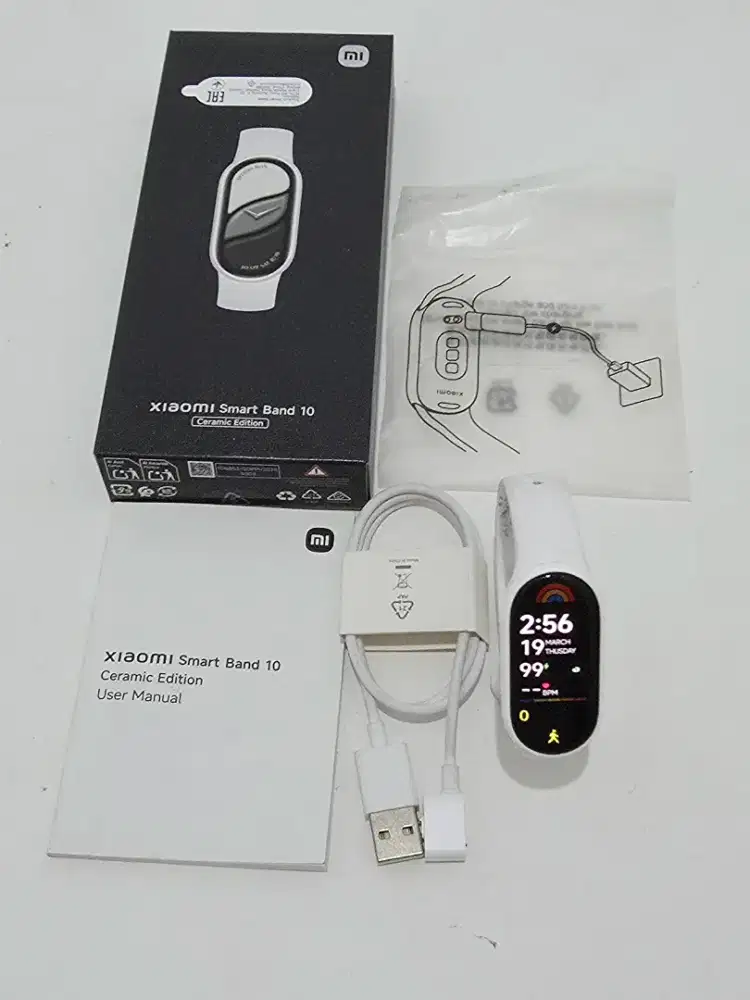 Xiaomi Smart Band 10 1.72 AMOLED adisplay Ceramic Edition Pearl White