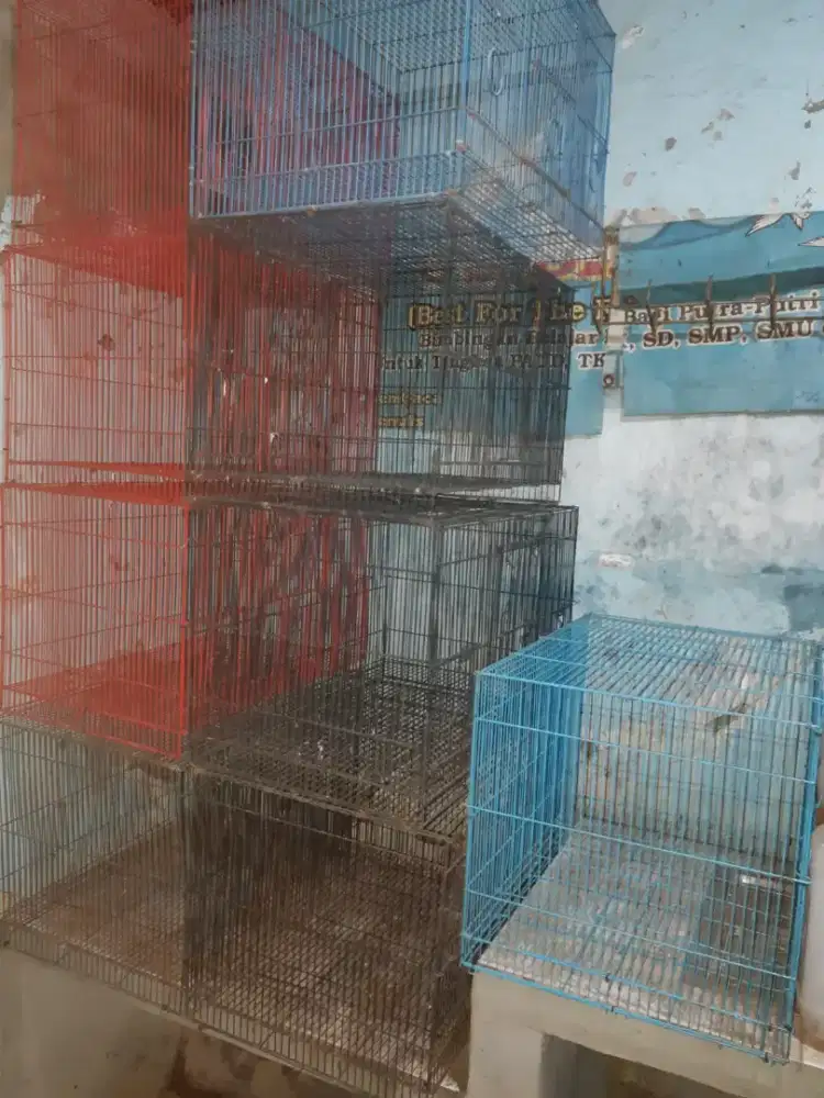 Dijual cepat kandang besi buat burung,ayam dll borongan