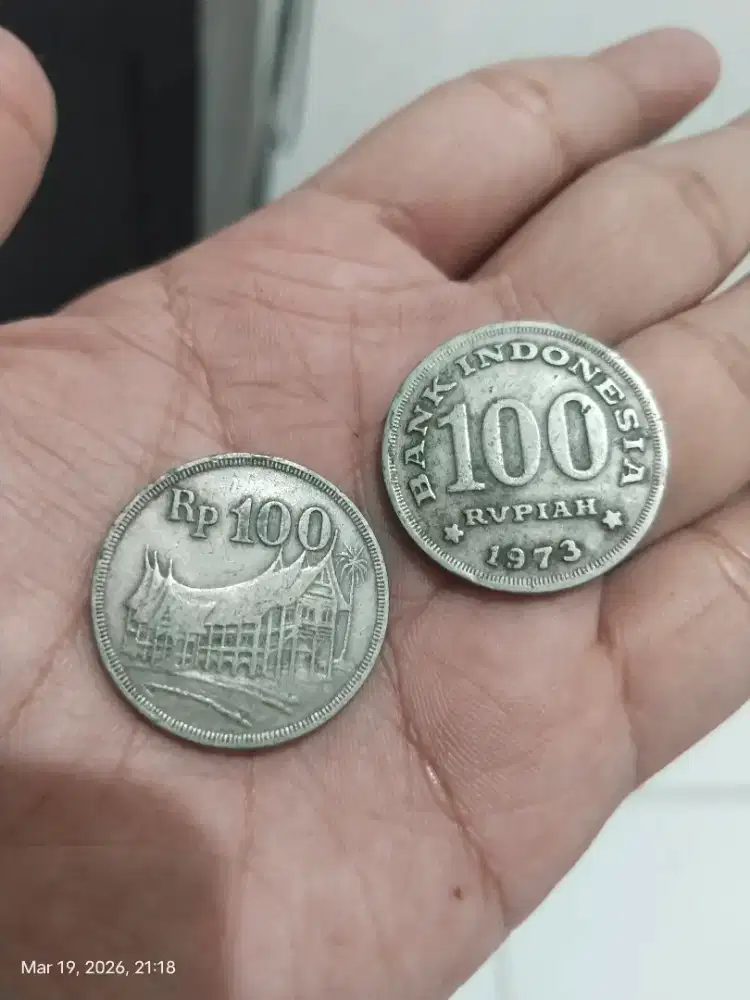 Dijual Uang Logam Rp 100 Tahun 1973