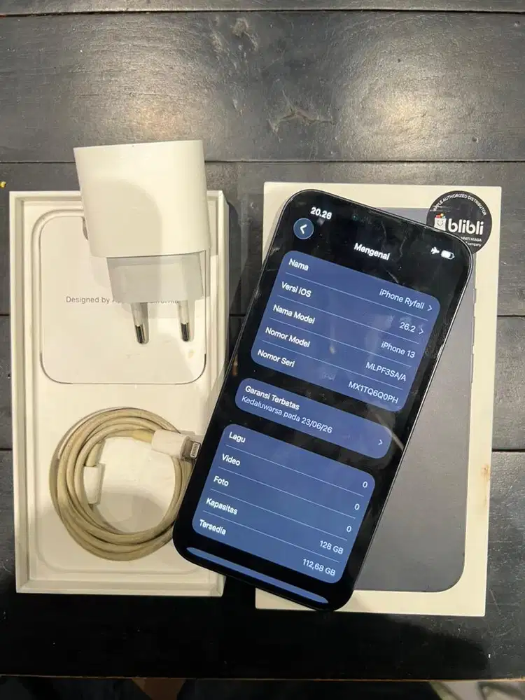 IPHONE 13 128GB RESMI IBOX