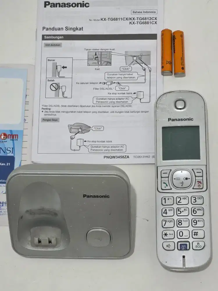 Telepon Cordless Digital Panasonic KX TGC310 Rusak