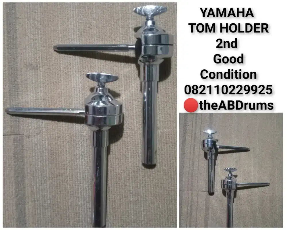 Drum yamaha sepasang tom holder