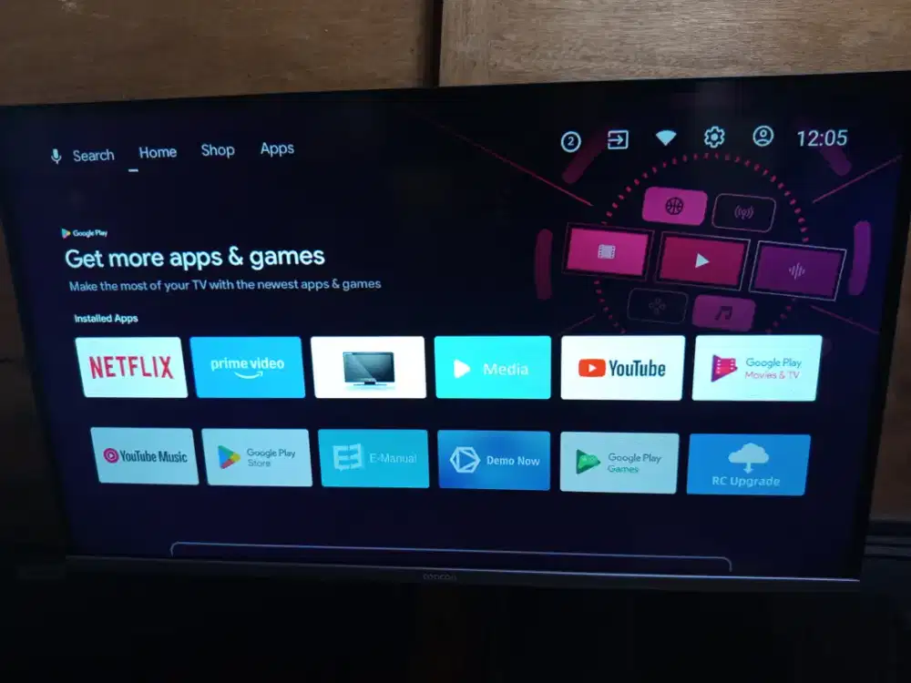 Smart android TV coocaa 32 inchi