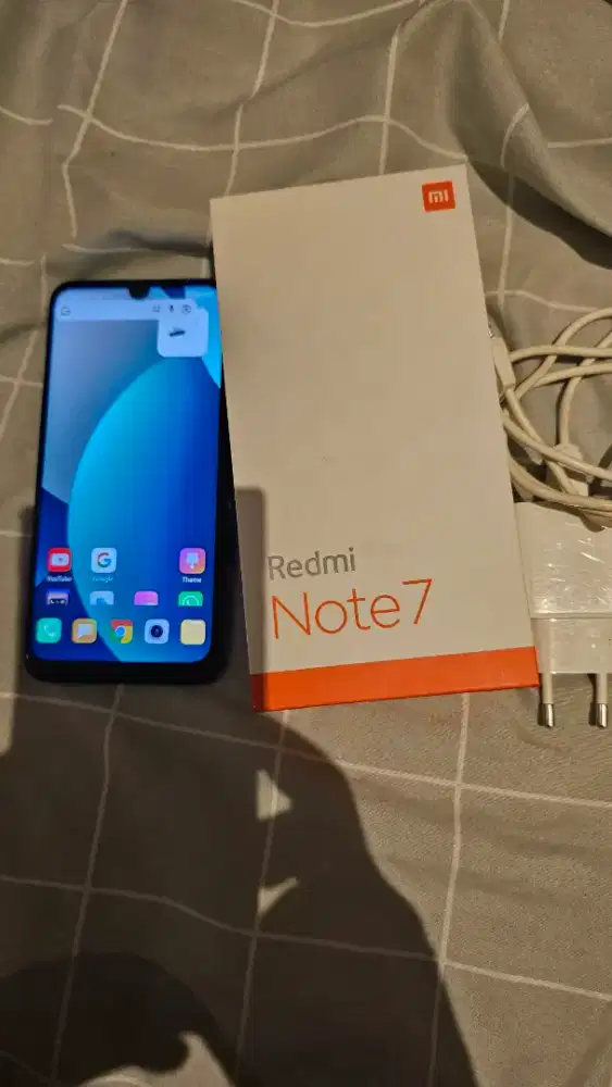 Jual cepat redmi note 7 black complete normal