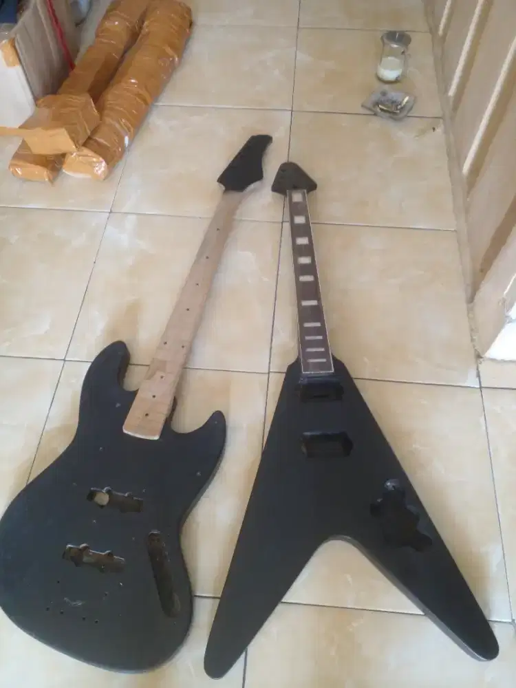 Body neck original bass dan gitar