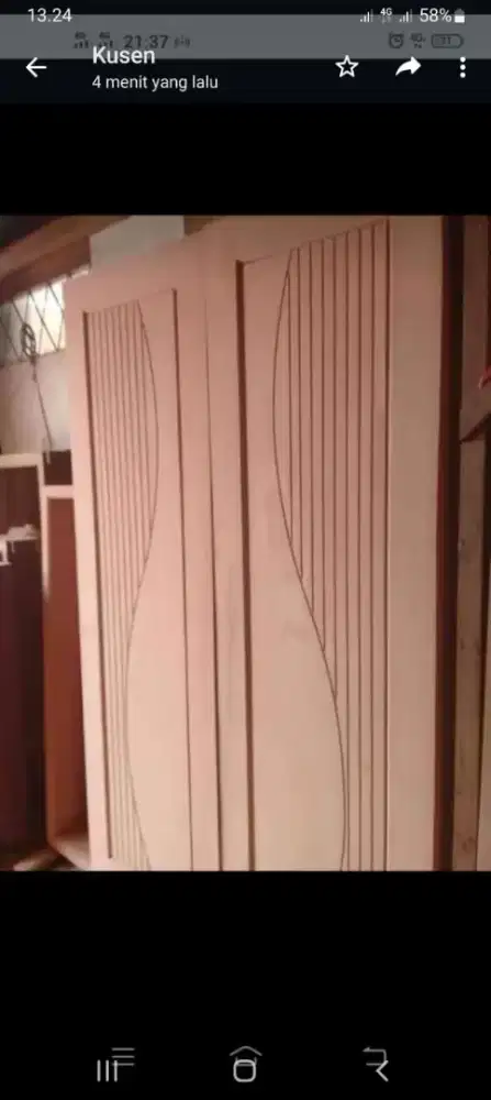 Pintu 2 nya ready dari kayu bekas Meranti oven berkualitas