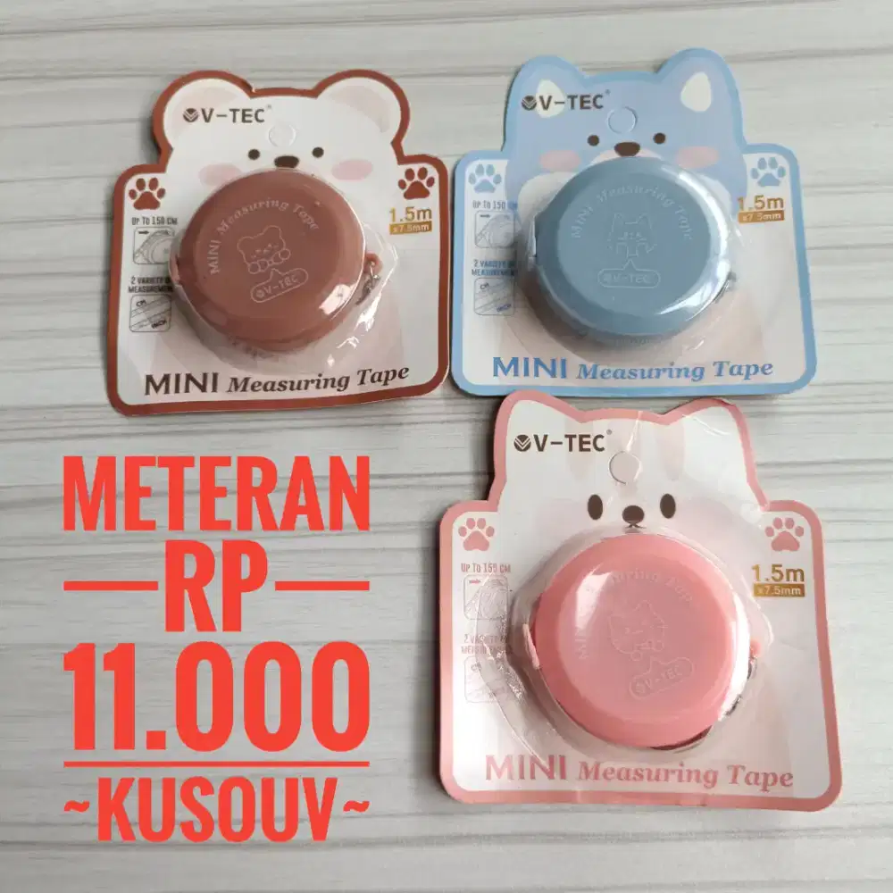 Meteran Mini/Meteran Gulung/Pocket/Pengukur Tubuh Lingkar Pinggang