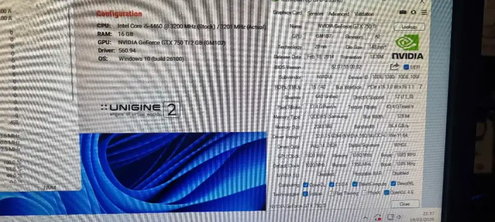 Cpu gaming core i5 4460 ram 16gb ssd dan hdd gtx750 2gb ddr5