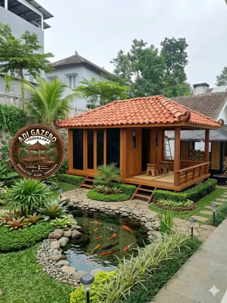 Menjual Gasebo 3x5 sudah ada teras+kamar