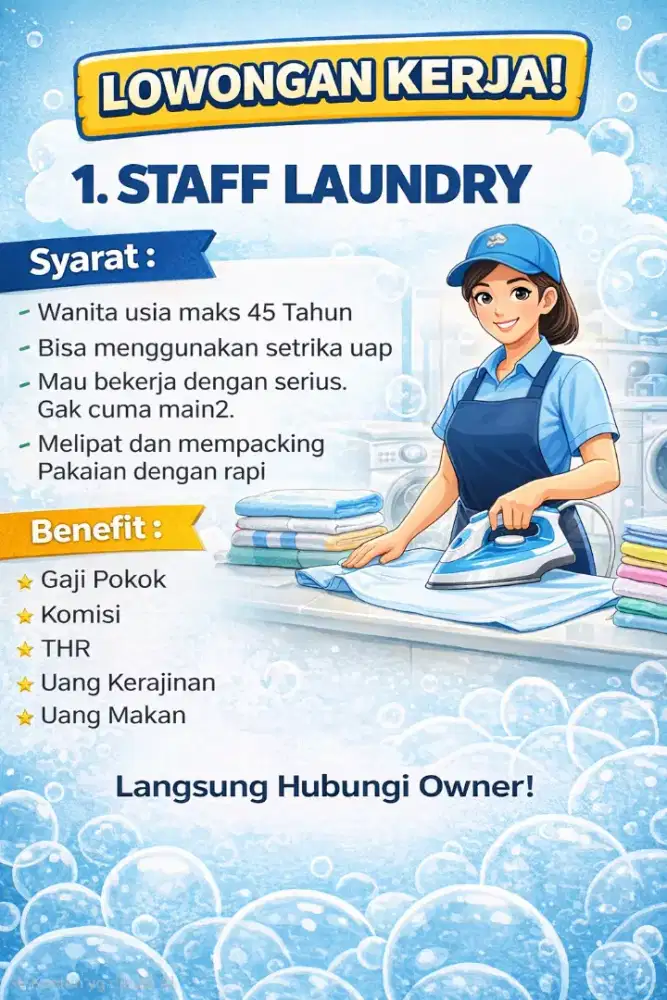 Staff Laundry Setrika