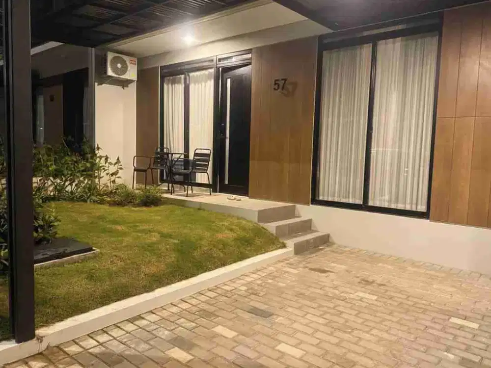 SEWA RUMAH FULL FURNISHED MINIMALIS KOTA BARU PARAHYANGAN (LN)